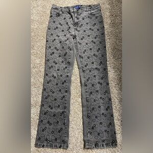 BrazilRoxx Embellished Flower Vintage Boot Cut Jeans Size 14, Y2K